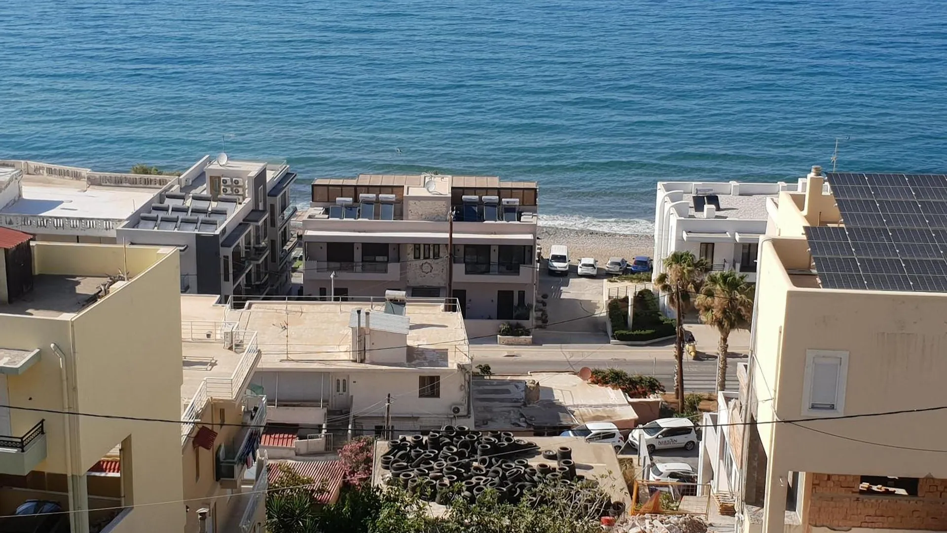 Seaview Flora'S Luxury Apartment-300Meters From The Beach Resmo Yunanistan